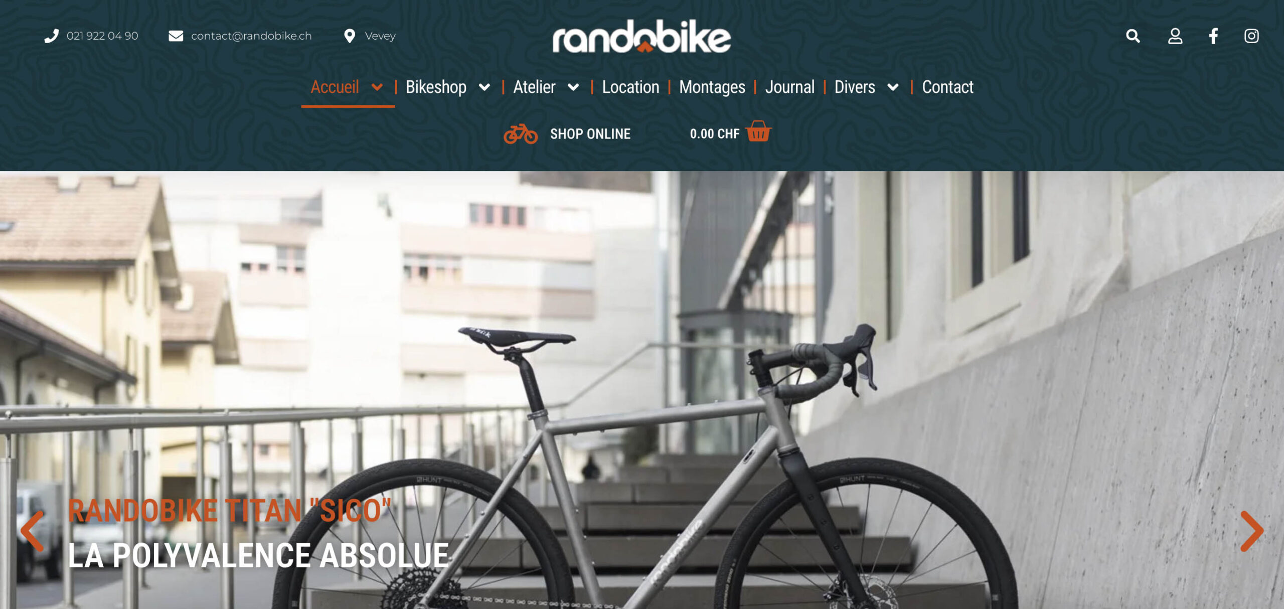 Randobike client SEO Vevey